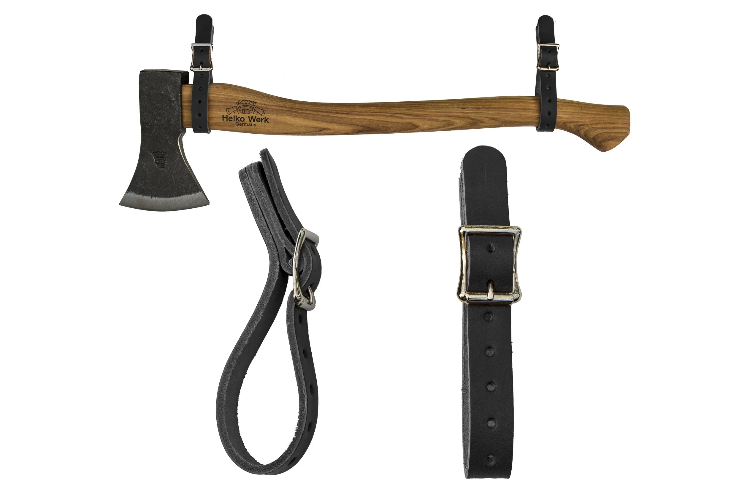 Leather Axe Buckle Hangers – Adjustable Wall Mount Display — Helko
